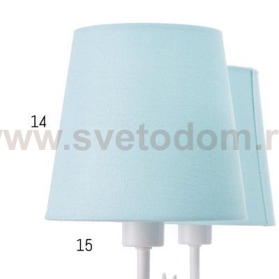 Люстра 70613/6 E14 40Вт белый-голубой 65х65х80 см