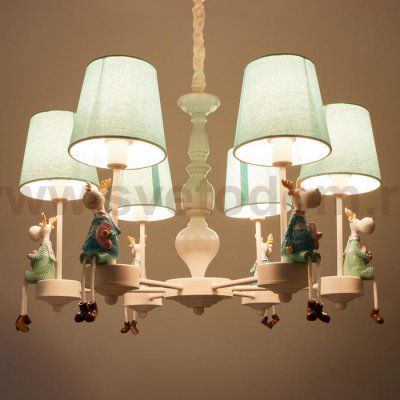 Люстра 70613/6 E14 40Вт белый-голубой 65х65х80 см