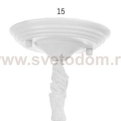 Люстра 70613/6 E14 40Вт белый-голубой 65х65х80 см