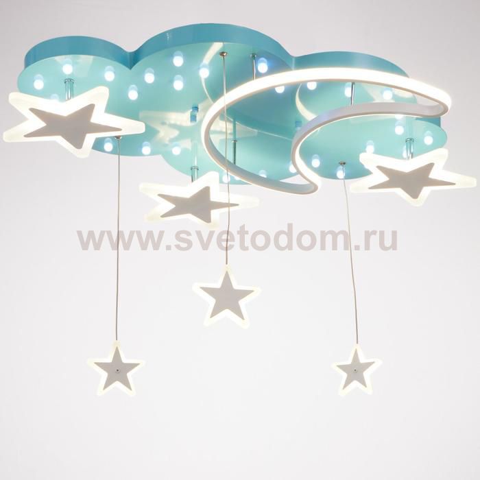 Люстра 70614/3 29хLED 58Вт голубой 74х63х38 см
