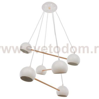 Люстра 87205/6 E27 40Вт белый 74х74х13 см