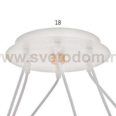 Люстра 87205/6 E27 40Вт белый 74х74х13 см