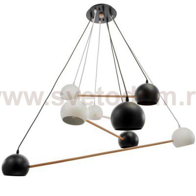 Люстра 87206/8 E27 40Вт белый-черный 121х121х13 см