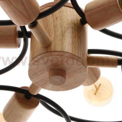 Люстра 87207/6 E27 40Вт черный 70х70х28 см