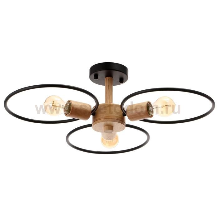 Люстра 87208/3 E27 40Вт черный 70х70х28 см