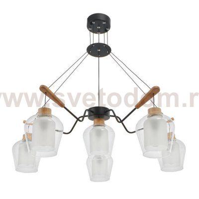 Люстра 87211/6 E27 40Вт черный 70х70х38 см