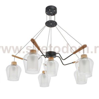 Люстра 87211/6 E27 40Вт черный 70х70х38 см