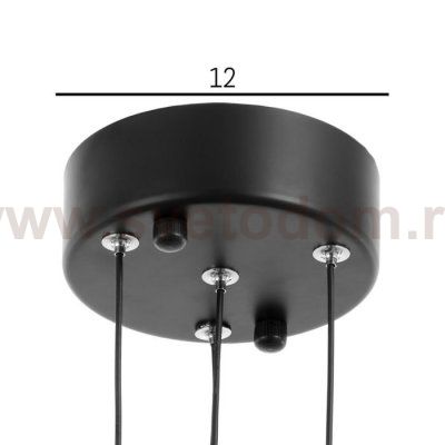 Люстра 87212/4 E27 40Вт черный 70х70х38 см