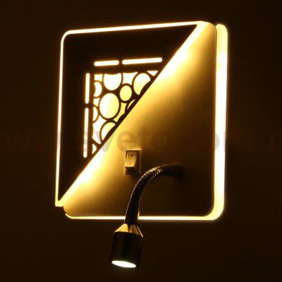 Бра 86101/2 LED 7+1Вт белый 15,5x15,5x15 см