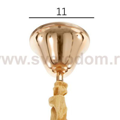 Светильник подвесной 87703/9 G9 40Вт золото 35х35х35-135 см