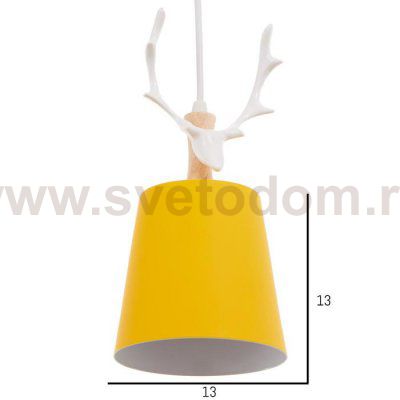 Светильник 625386/1 E27 40Вт желтый-белый 13х13х100 см