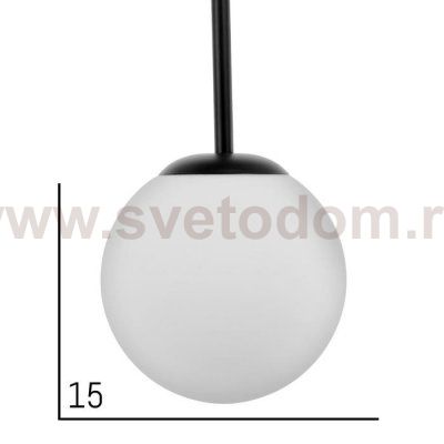 Светильник 61117/2 E14 40Вт черный 40x15x120 см