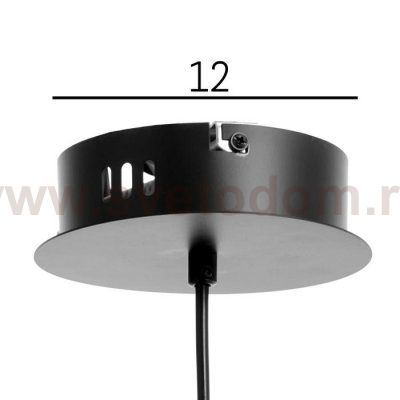 Светильник 61122/1 LED 12Вт черный 50x20x120 см