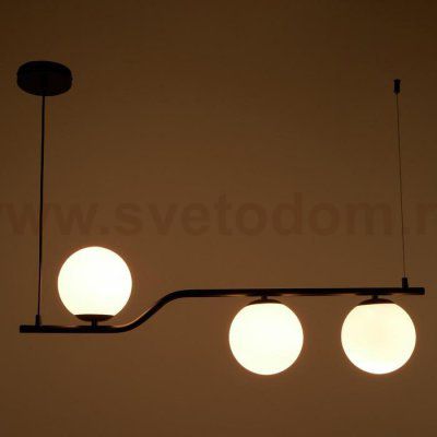 Светильник 61128/3 E14 40Вт черный 80x15x120 см