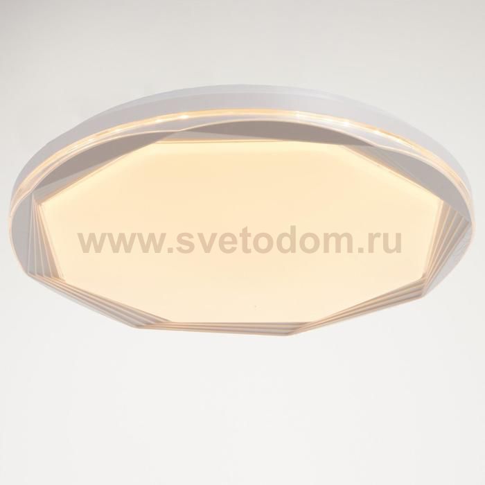 Светильник с пультом ДУ 61153/1 LED 27+27Вт белый 50x50х7 см