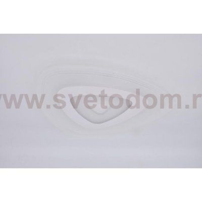 Люстра с ПДУ 74661/1 LED 50Вт 3000-6000К диммер бело-прозрачный 50х50х5 см