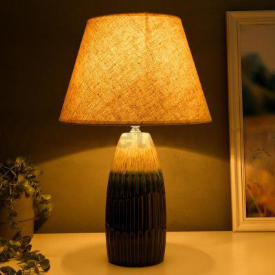 Лампа настольная 16002/1 E14 40Вт бежево-зеленый 30х30х49 см