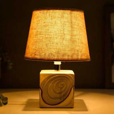 Лампа настольная 16006/1 E14 40Вт бежево-серый 20х20х30 см