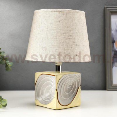 Лампа настольная 16006/1 E14 40Вт бежево-серый 20х20х30 см