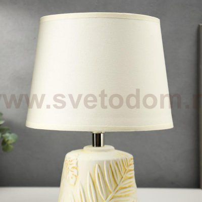 Лампа настольная 16008/1 E14 40Вт бежевый 23х23х33 см