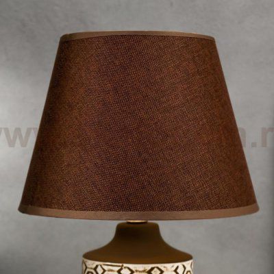 Лампа настольная 16009/1 E14 40Вт бело-шоколадный 24х24х40 см