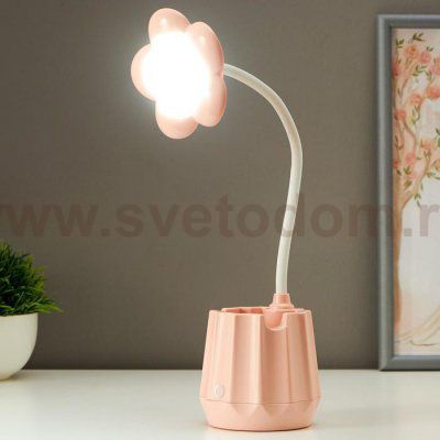 Лампа настольная 16023/1 LED 2,5Вт 3 режима USB АКБ МИКС 9х7х35 см