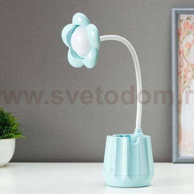 Лампа настольная 16023/1 LED 2,5Вт 3 режима USB АКБ МИКС 9х7х35 см