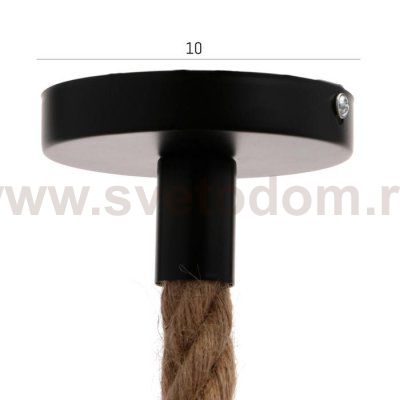 Светильник 87312/1 E27 40Вт черный 22х22х27-127 см