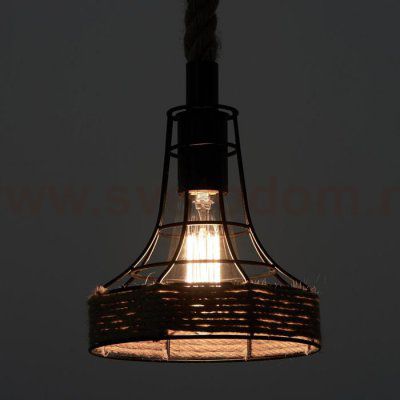 Светильник 87312/1 E27 40Вт черный 22х22х27-127 см