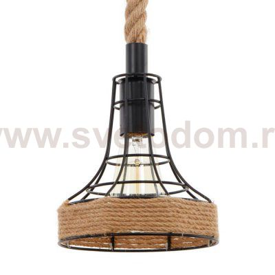 Светильник 87312/1 E27 40Вт черный 22х22х27-127 см