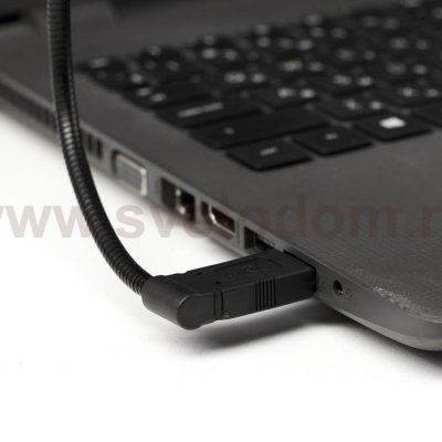 Светильник 16040/1 LED 0,5Вт USB черный 6х6х2 см