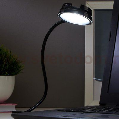 Светильник 16040/1 LED 0,5Вт USB черный 6х6х2 см