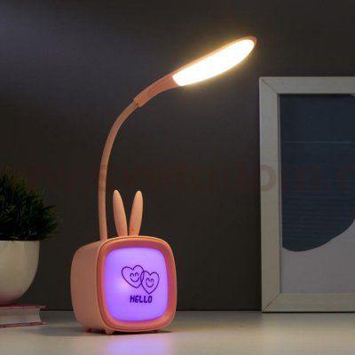 Лампа настольная с RGB подсветкой 1668/1 8хLED 1,5Вт USB АКБ МИКС 6х8х33 см