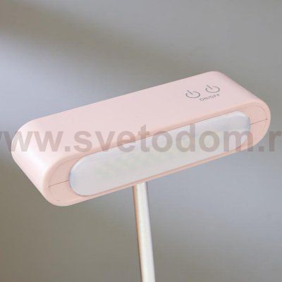Лампа настольная 1670/1 LED 5Вт 2 режима 3000К 6000К USB АКБ розовый 13х10,4х34 см
