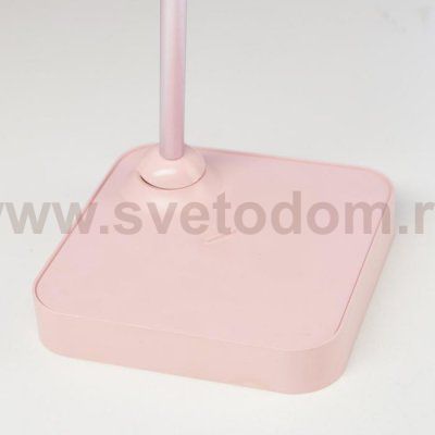 Лампа настольная 1670/1 LED 5Вт 2 режима 3000К 6000К USB АКБ розовый 13х10,4х34 см