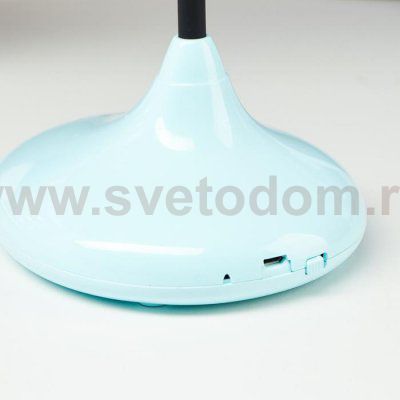 Лампа настольная 1678/1PT LED 3Вт  3 режима 3000-6000К USB АКБ голубой 14х11,5х41 см