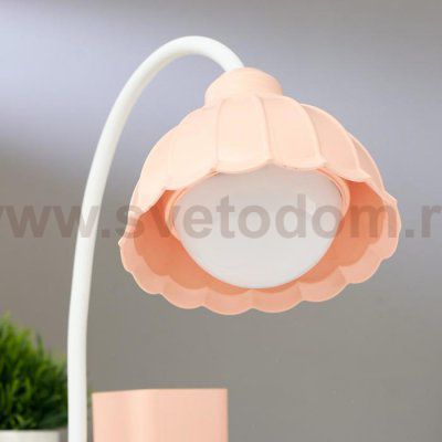 Лампа настольная 1681/1 LED 5Вт 3000-6000К USB АКБ диммер розовый 16х10х41 см