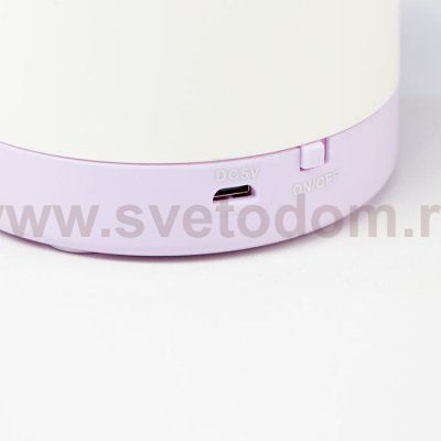Лампа настольная 16087/1 LED 3Вт USB АКБ бело-сиреневый 8,5х8,5х46,5 см