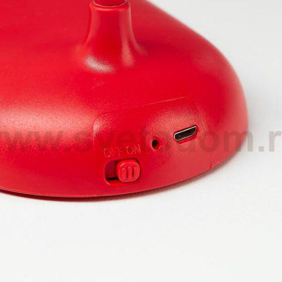 Лампа настольная 1674/1RD LED 3Вт  USB АКБ красный 11,5х9х42 см