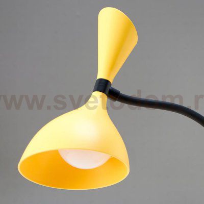 Лампа настольная сенсорная 16089/1YL LED 3Вт USB АКБ 3000-6000Кжелто-черный 11х17,5х39 см