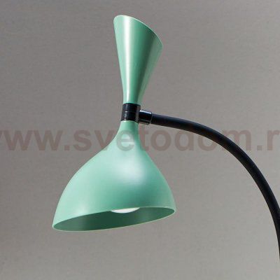 Лампа настольная сенсорная 16089/1GR LED 3Вт USB АКБ 3000-6000К зелено-черный 11х17,5х39 см   509160
