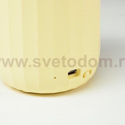 Лампа настольная сенсорная 16090/1YL 18хLED 4Вт USB АКБ 3000-6000К желтый 8х8х44 см