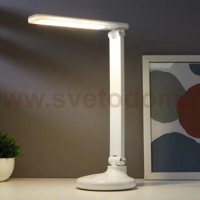 Лампа настольная сенсорная 16099/1 LED 3Вт USB АКБ 3 режима белый 25х12,5х34,5 см