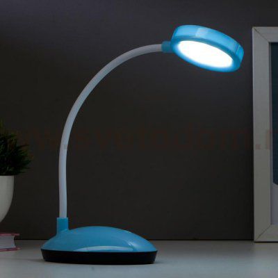 Лампа настольная 16105/1 LED 2Вт USB АКБ 3 режима синий 6,5х11х32,5 см