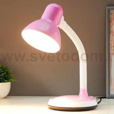 Лампа настольная 16113/1PK E27 40Вт розовый 14,5х16,5х40,5 см