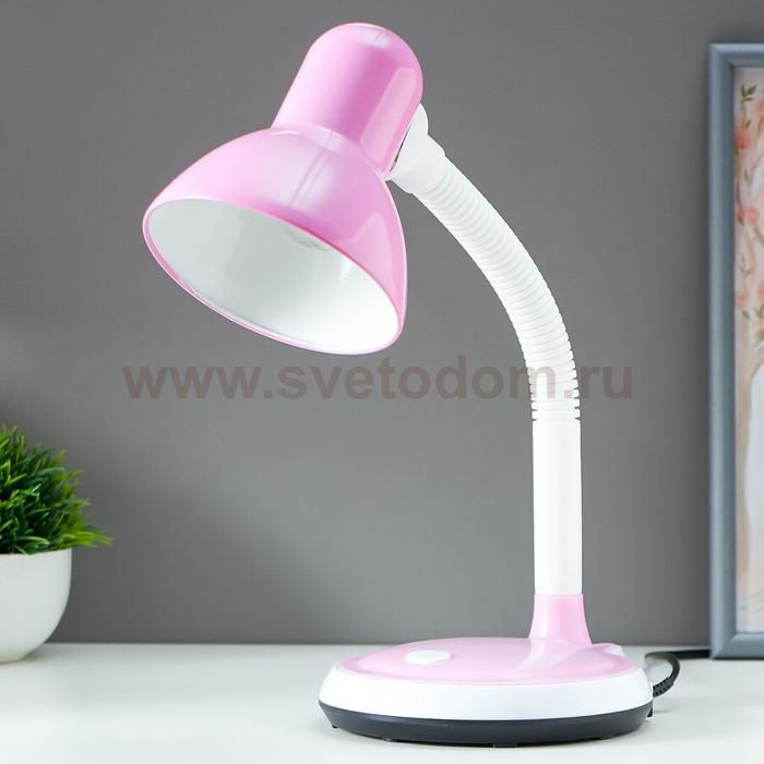 Лампа настольная 16113/1PK E27 40Вт розовый 14,5х16,5х40,5 см