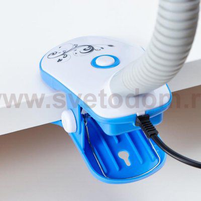 Лампа настольная 16114/1BL E27 40Вт голубой 12,5х13х44 см