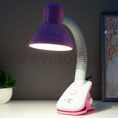 Лампа настольная 16114/1PK E27 40Вт розовый 12,5х13х44 см