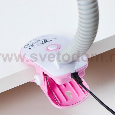 Лампа настольная 16114/1PK E27 40Вт розовый 12,5х13х44 см