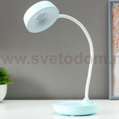 Лампа настольная 16057/1 18xLED 2,5Вт АКБ USB 3 режима МИКС 12х12х41 см